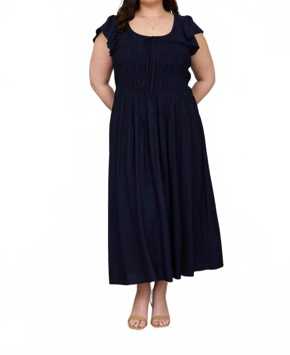 NEW BLU PEPPER ultimate wedding guest dress - plus in navy